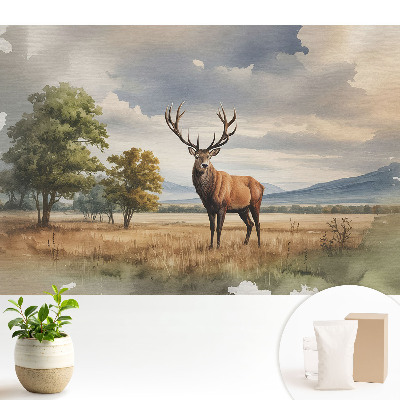 Dekor tapéta Szarvas őszi tájban