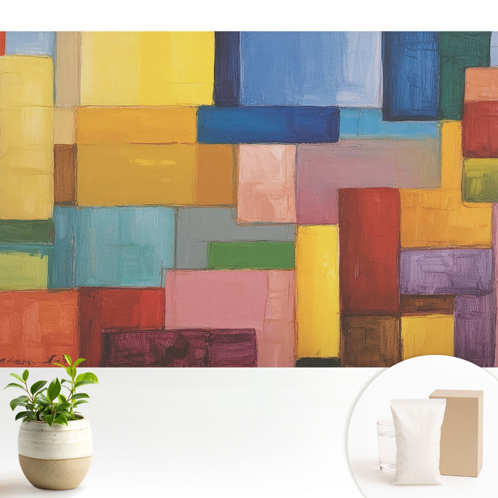 Dekor tapéta Energiával teli színes geometria