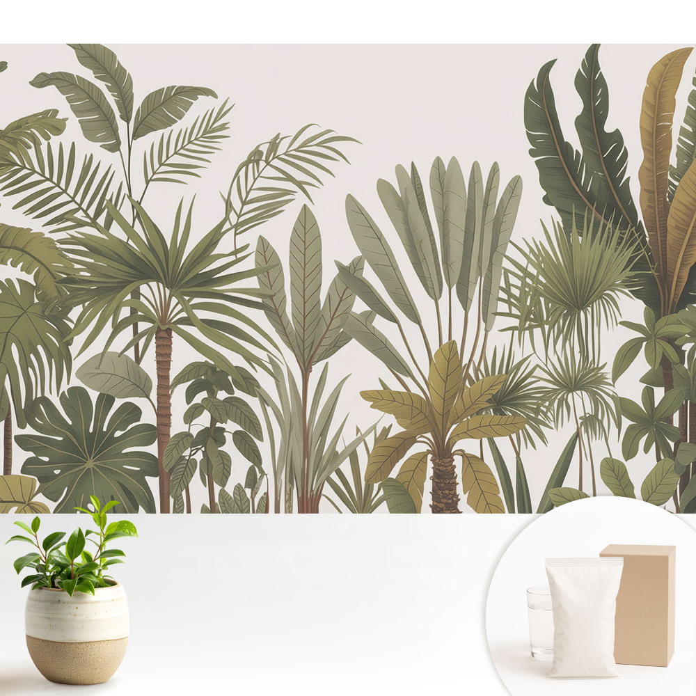 Dekor tapéta Harmóniában teli trópusi növényzet