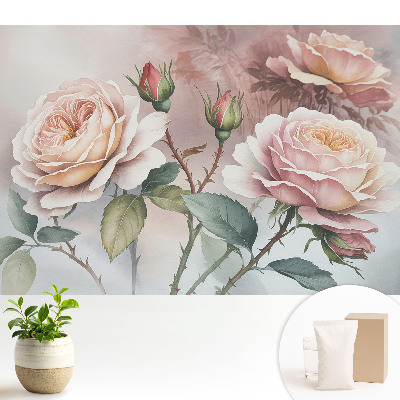Tapéta Romantikus virágok klasszikus elegancia finomság