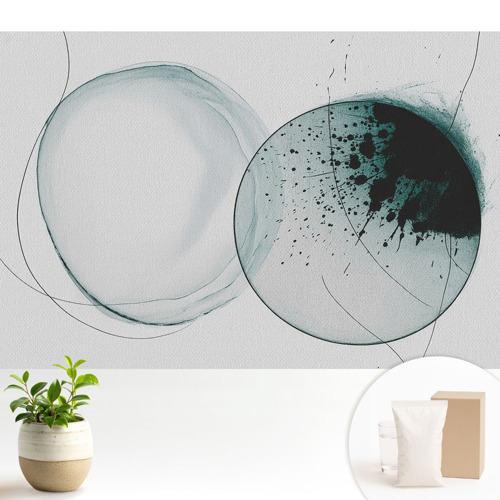 Tapéta Zöld színű kerek formák