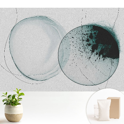 Tapéta Zöld színű kerek formák