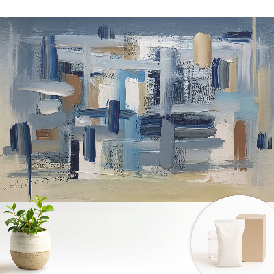 Modern tapéta Absztrakt színes ecset kompozíció