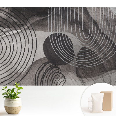 Tapéta Szürke geometriai kontrasztvonalak