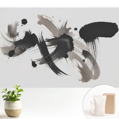 Modern tapéta Kifejező absztrakt dinamikus ecsetvonások