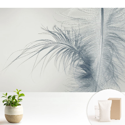 Dekor tapéta A finom tollmotívum, könnyedség és harmónia