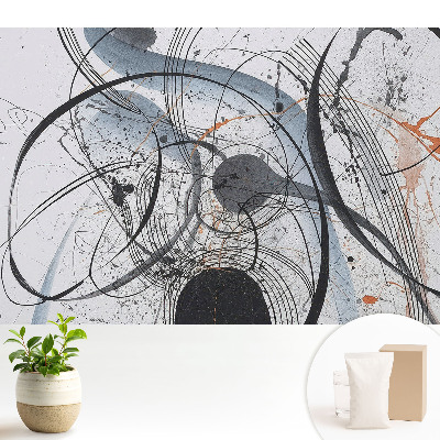 Dekor tapéta Absztrakt vonalak szétszórt kompozíció