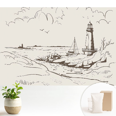 Modern tapéta Egy világítótorony a tenger mellett