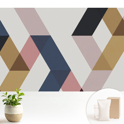 Tapéta Geometrikus alakzatok finom pasztellben