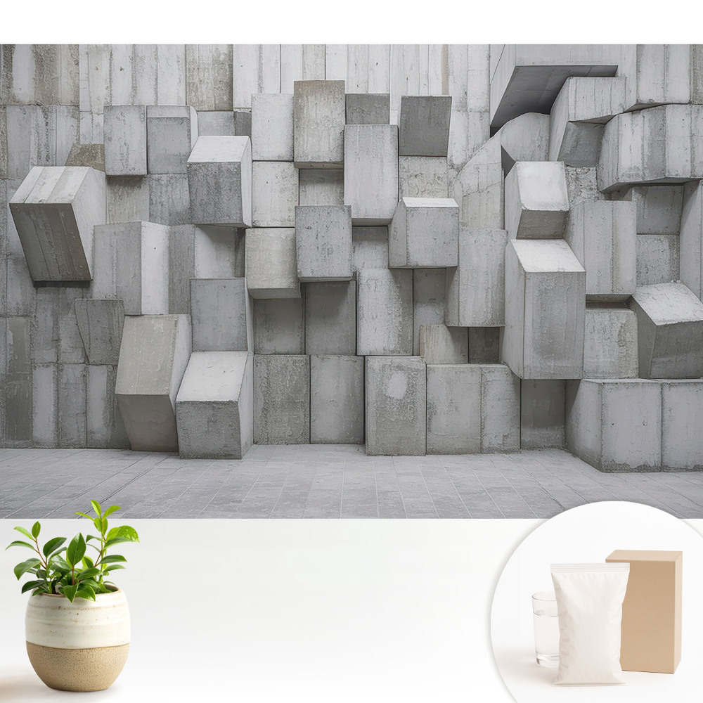 Dekor tapéta Beton ipari téglatestek.