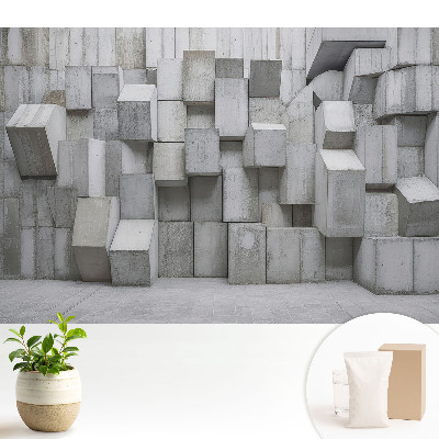 Dekor tapéta Beton ipari téglatestek.