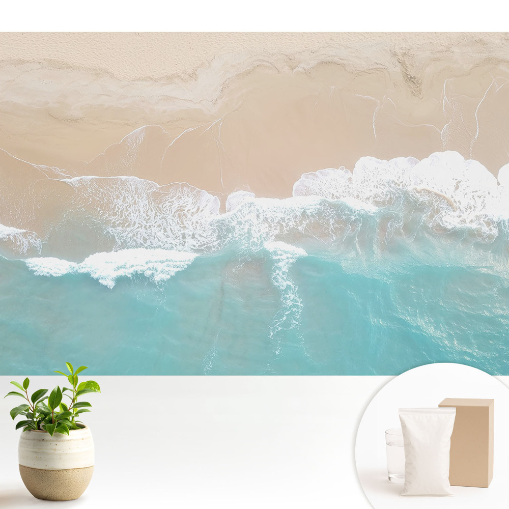 Modern tapéta Strandhullámok minimalizmus relaxáció