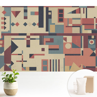 Tapéta Geometriai formák és élénk színek