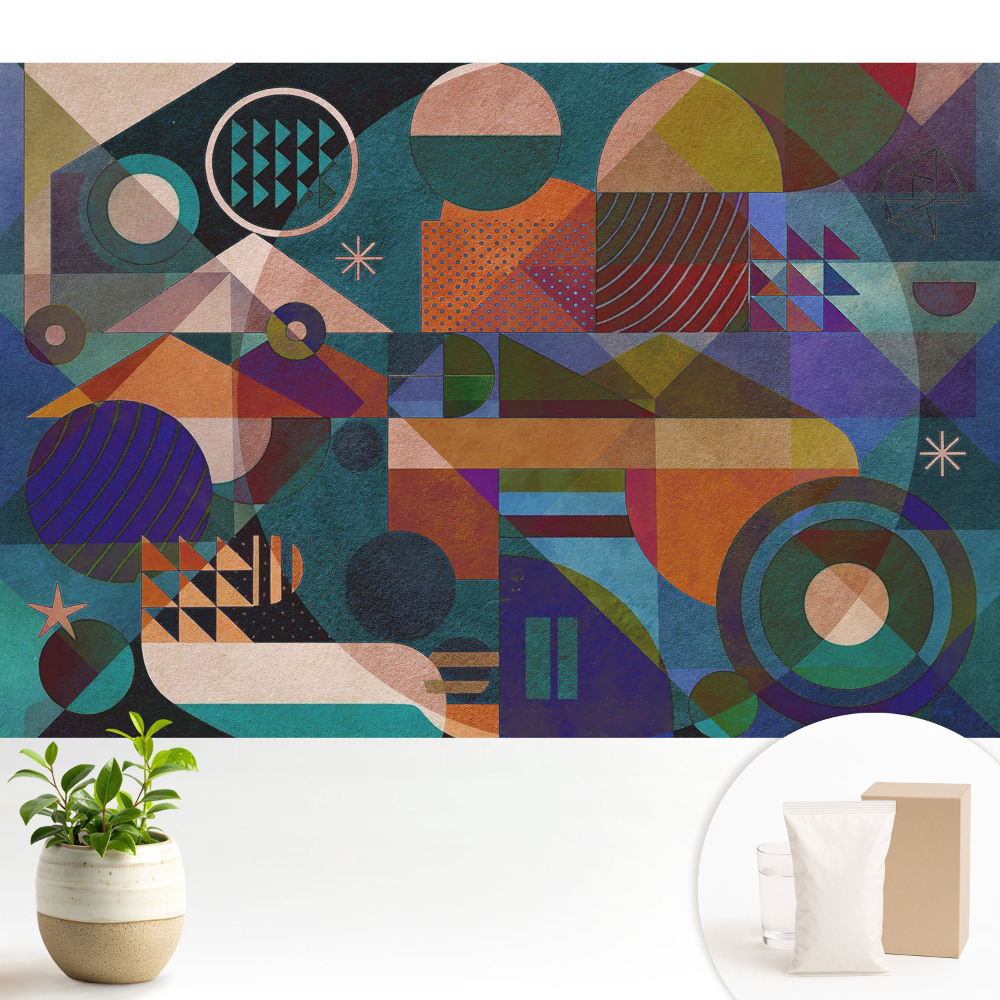 Modern tapéta Színes geometrikus absztrakció