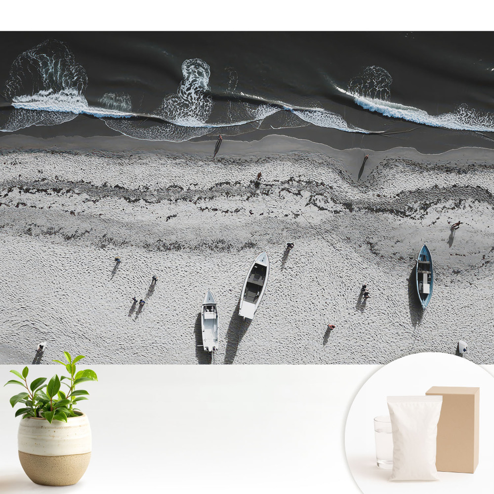 Modern tapéta A tengerpart és a hullámzó tenger