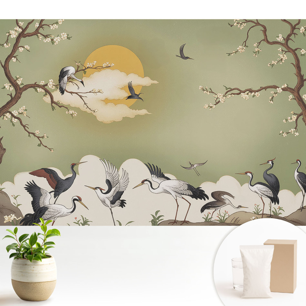 Tapéta Daruk és virágzó fák