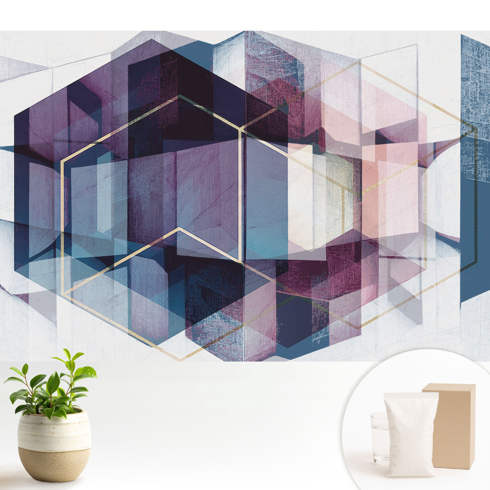 Tapéta Absztrakt színgeometria