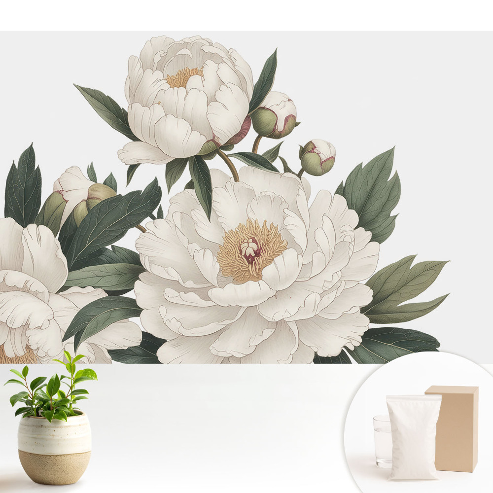 Modern tapéta Virágos elegancia, klasszikusan harmonikus