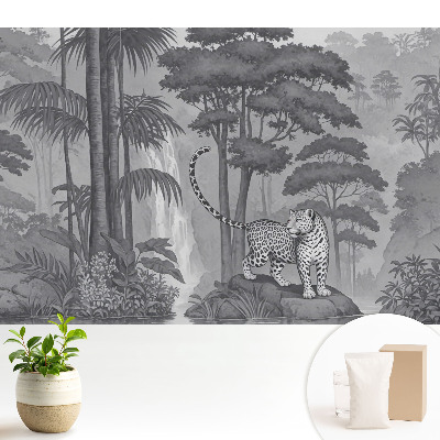 Tapéta Egzotikus jelenet egy leopárddal