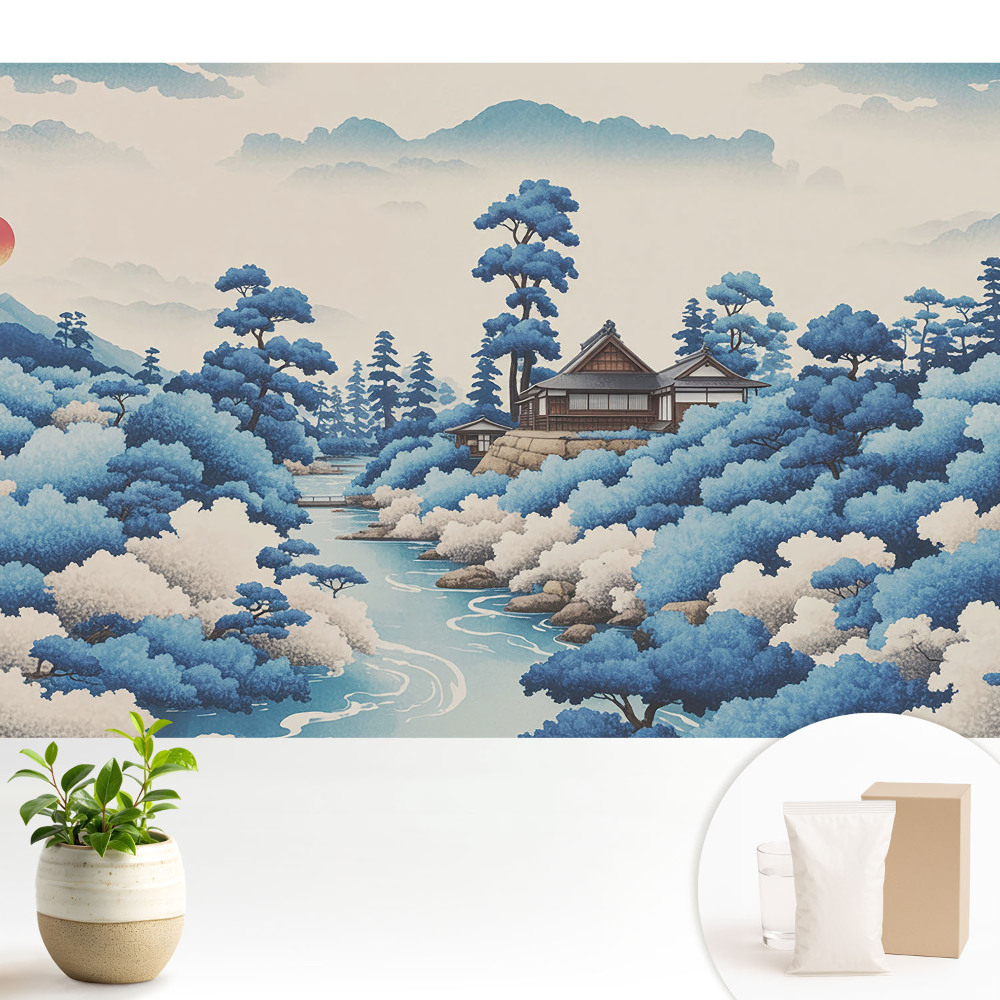 Dekor tapéta Hegyi táj egy házzal