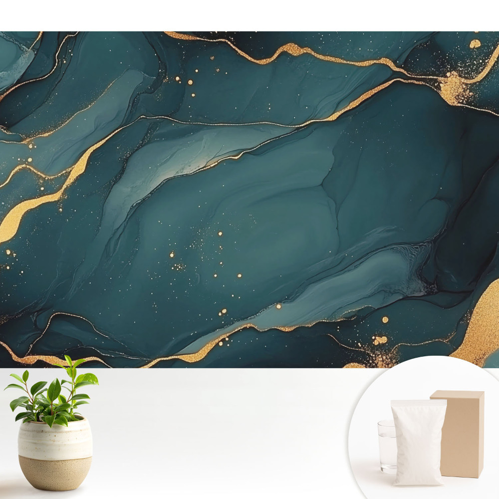 Modern tapéta Elegáns absztrakció sötétkék árnyalatokban