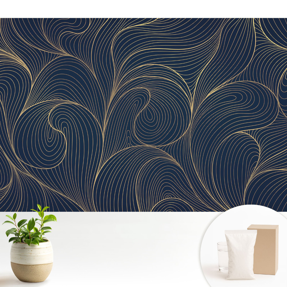 Tapéta Hullámos vonalak eleganciája és harmóniája