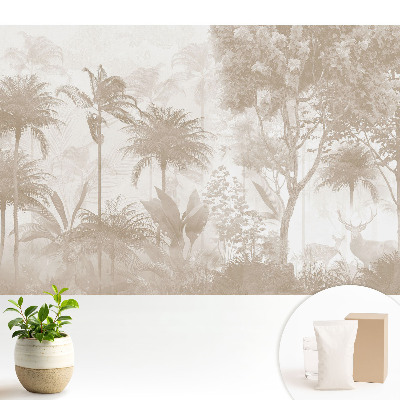 Tapéta Finom trópusi erdő szarvasokkal