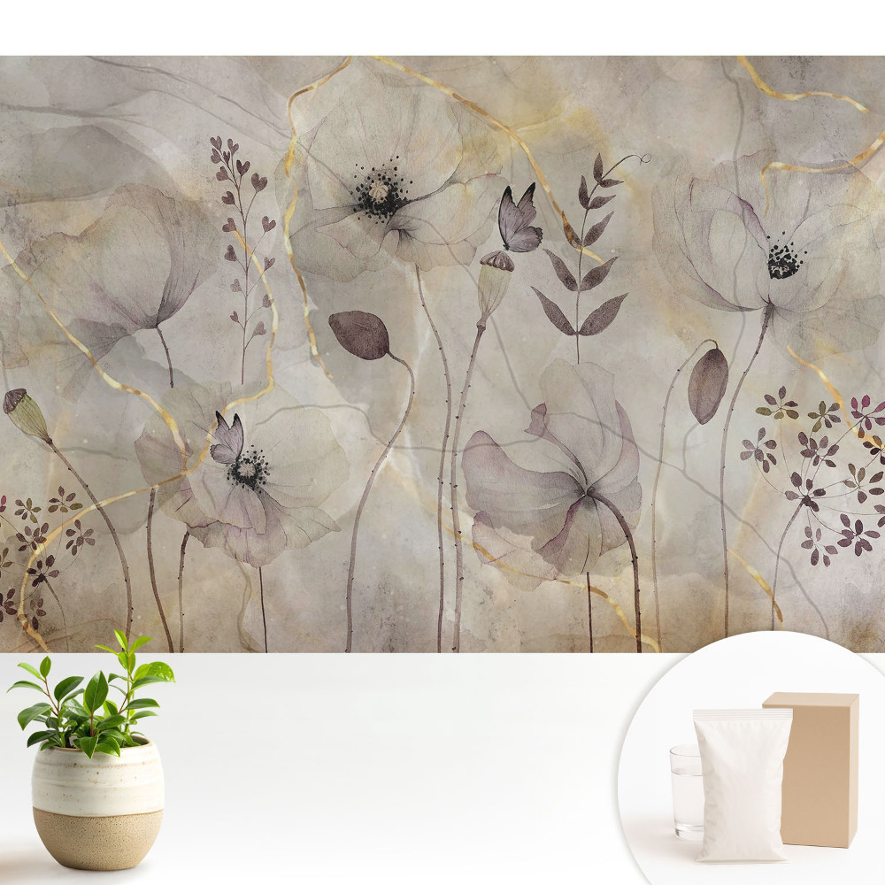 Tapéta Rusztikus virágok egy csipetnyi eleganciával