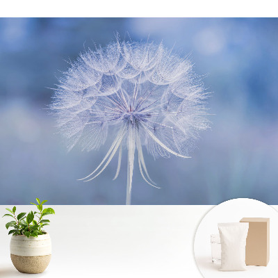 Modern tapéta Pitypang kék árnyalatokban