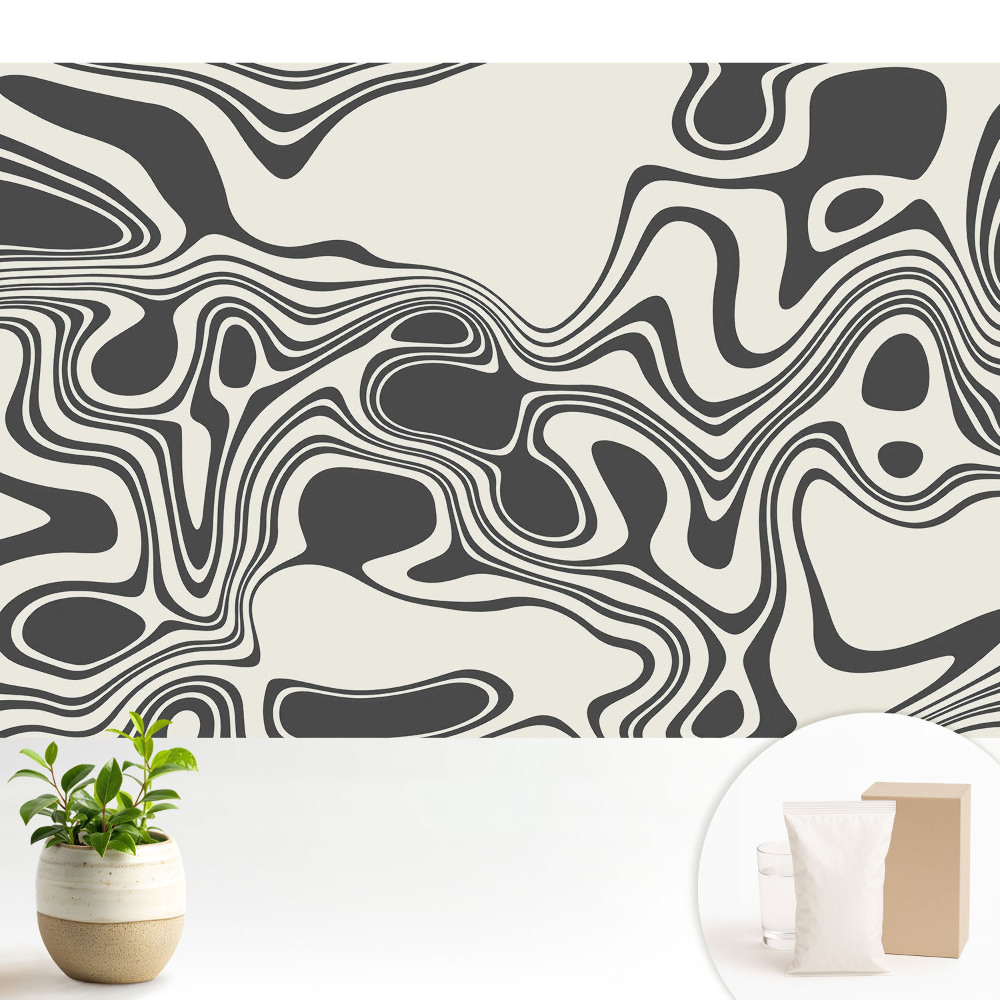 Dekor tapéta Absztrakt kontraszthullámok