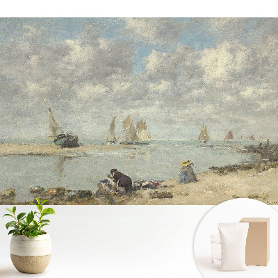 Dekor tapéta Tengerparti kilátás vitorlásokkal