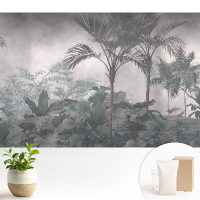 Dekor tapéta Trópusi dzsungel szürke árnyalatokban