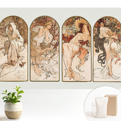 Dekor tapéta Négy nő szecessziós stílusban