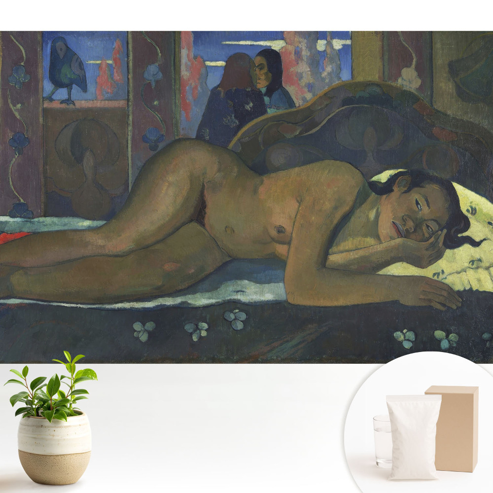 Dekor tapéta Egy egzotikus nő békés belső térben