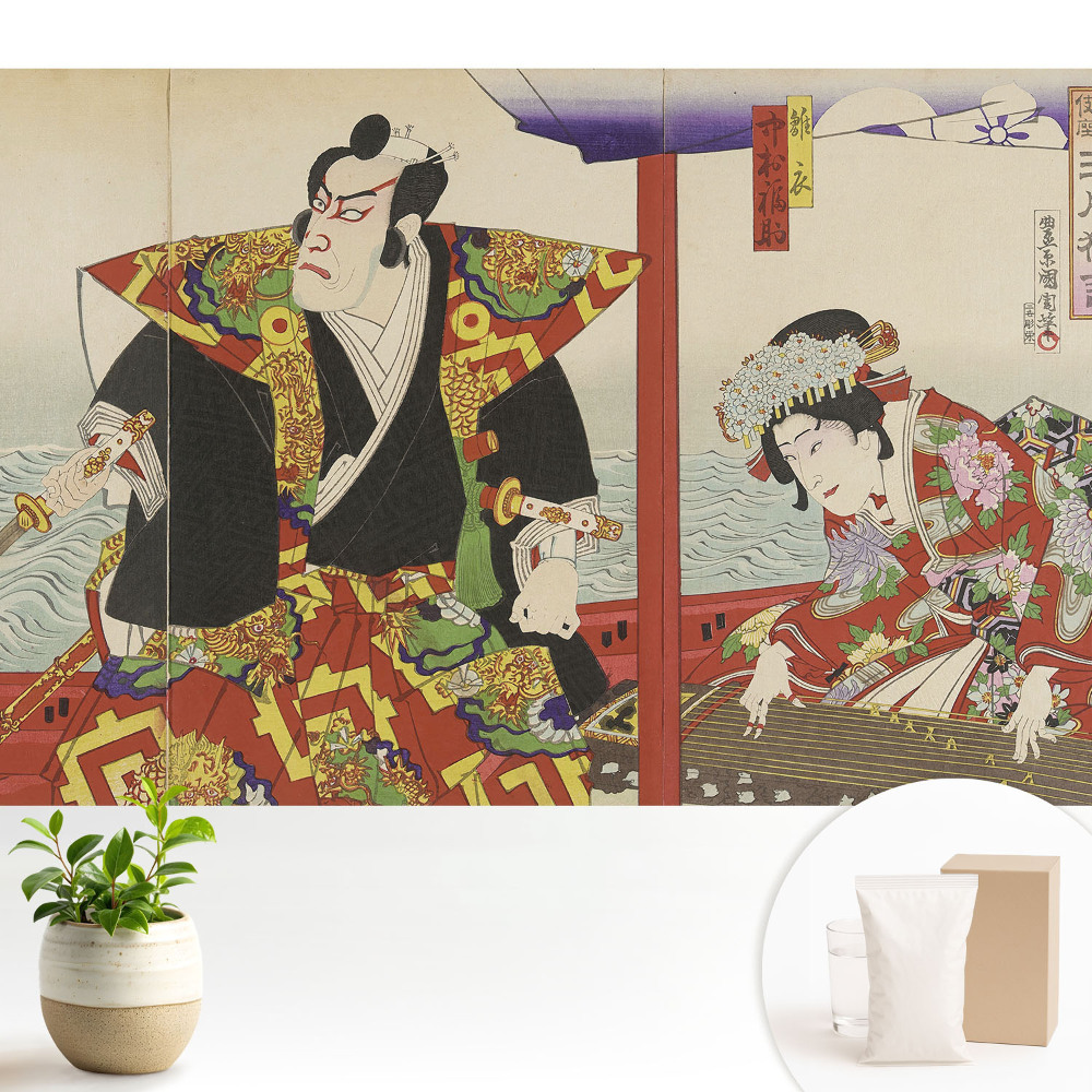 Tapéta Hagyományos japán művészet, elegancia, gazdagság