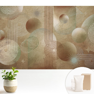 Dekor tapéta Absztrakt retro geometrikus kompozíció