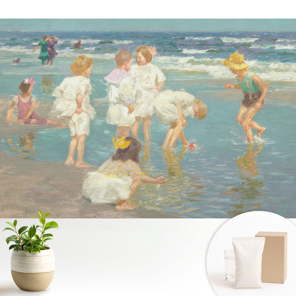 Tapéta Gyerekek a tengerparton, gyermekkori évek
