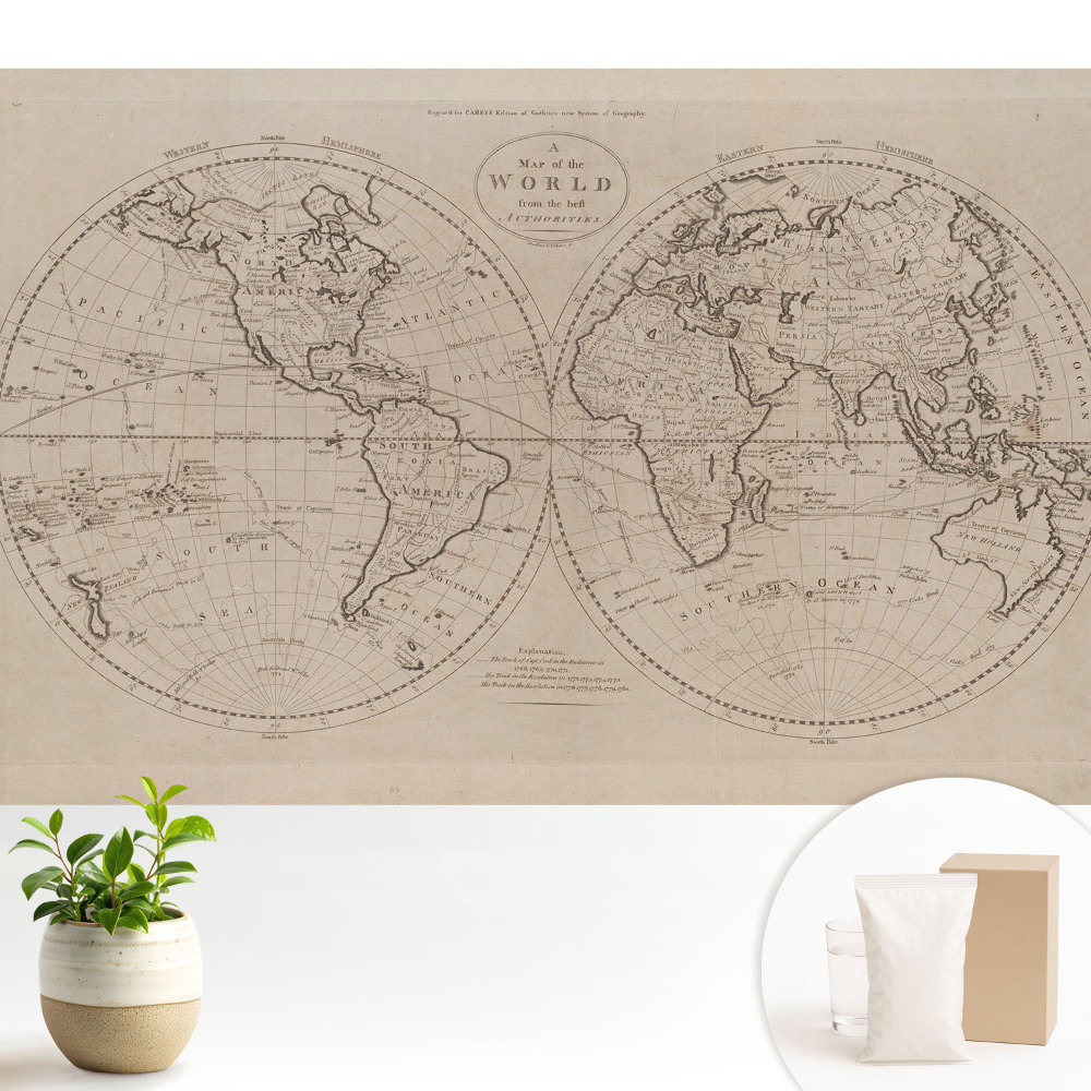 Dekor tapéta A világ történelmi rajza