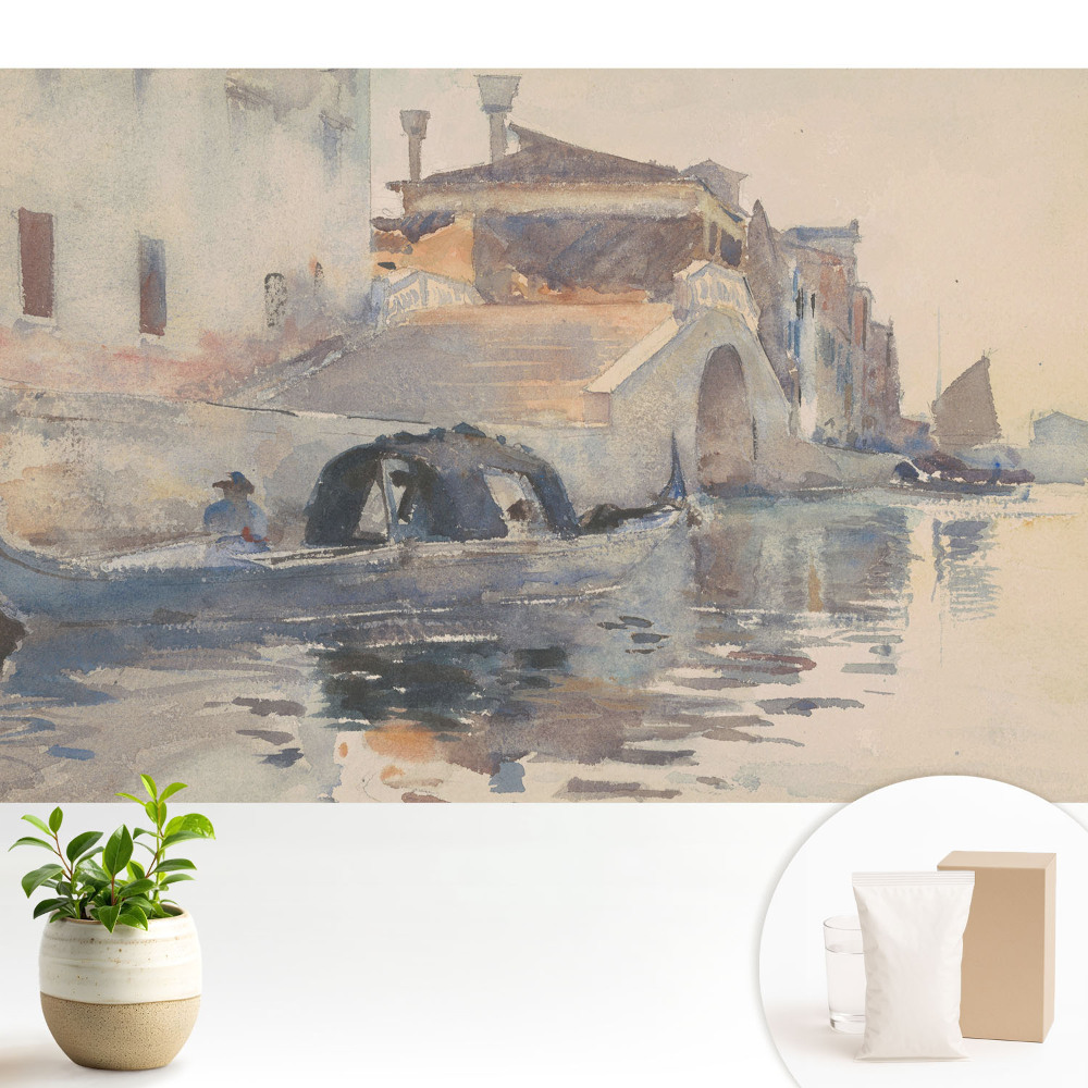 Tapéta Akvarell táj Velence, a víz harmóniája
