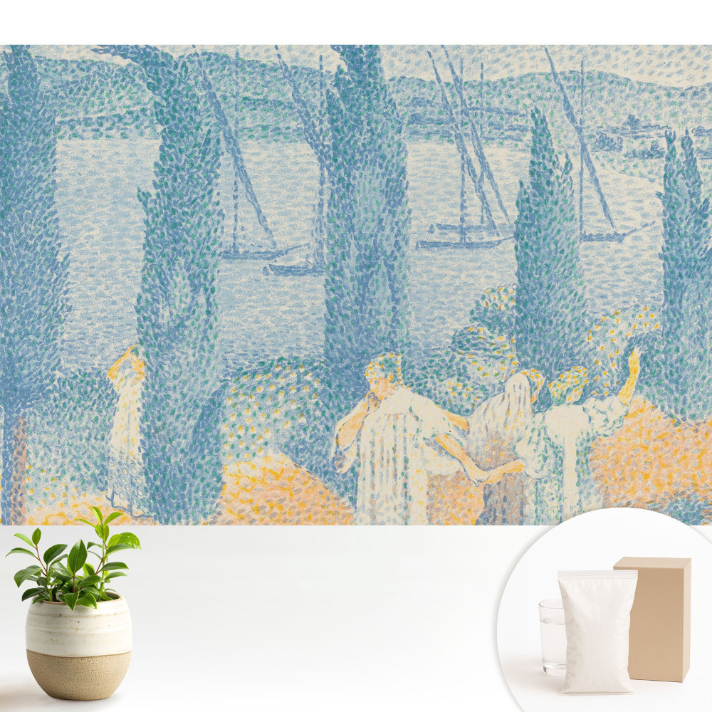 Dekor tapéta Tájkép fákkal a tóparton