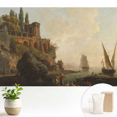 Dekor tapéta Klasszikus tájak vitorlások partján