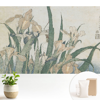 Dekor tapéta Az íriszek a harmónia és az elegancia klasszikus mintázatát képviselik.