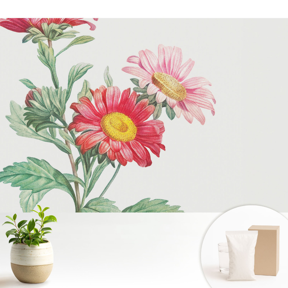 Modern tapéta Finom virágmotívumok klasszikus stílusban