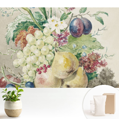 Csendélet gyümölcsökből és virágokból