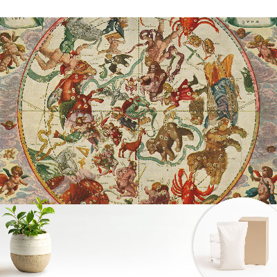 Klasszikus kozmogram mitológiai alakokkal