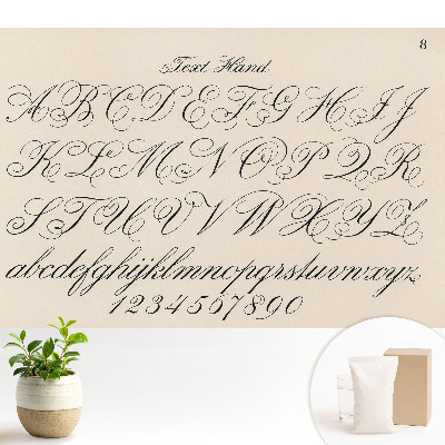 Kalligrafikus ábécé bonyolult díszítésekkel