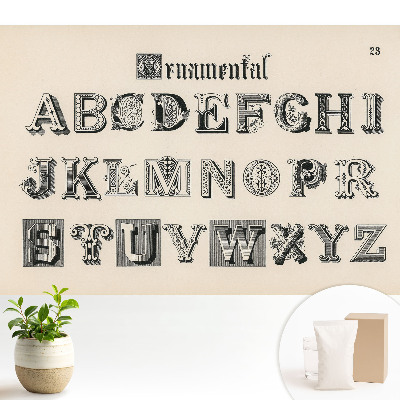 Dekoratív retro betűk klasszikus stílusban