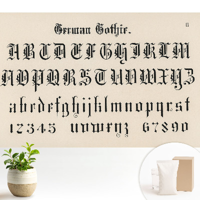 Elegáns és dekoratív gótikus ábécé