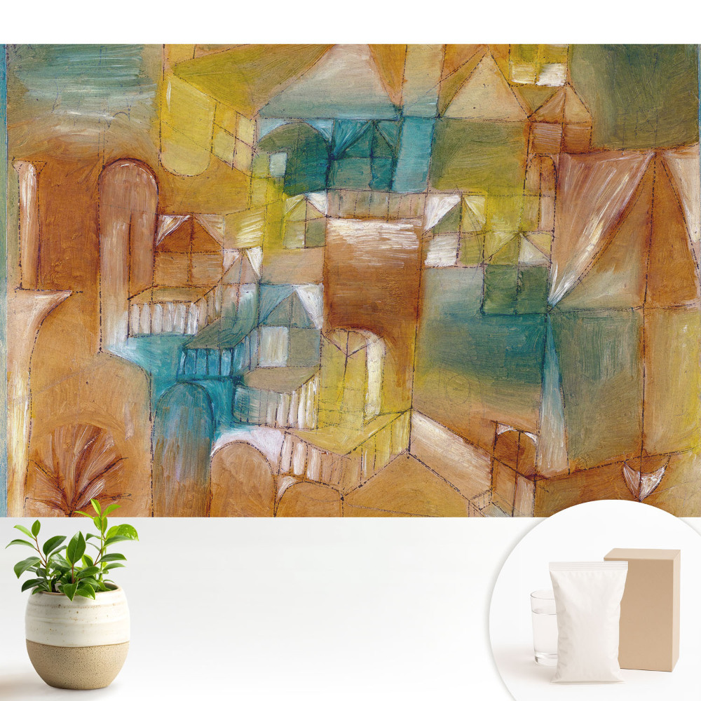 Tapéta Egy absztrakt, harmóniával teli város