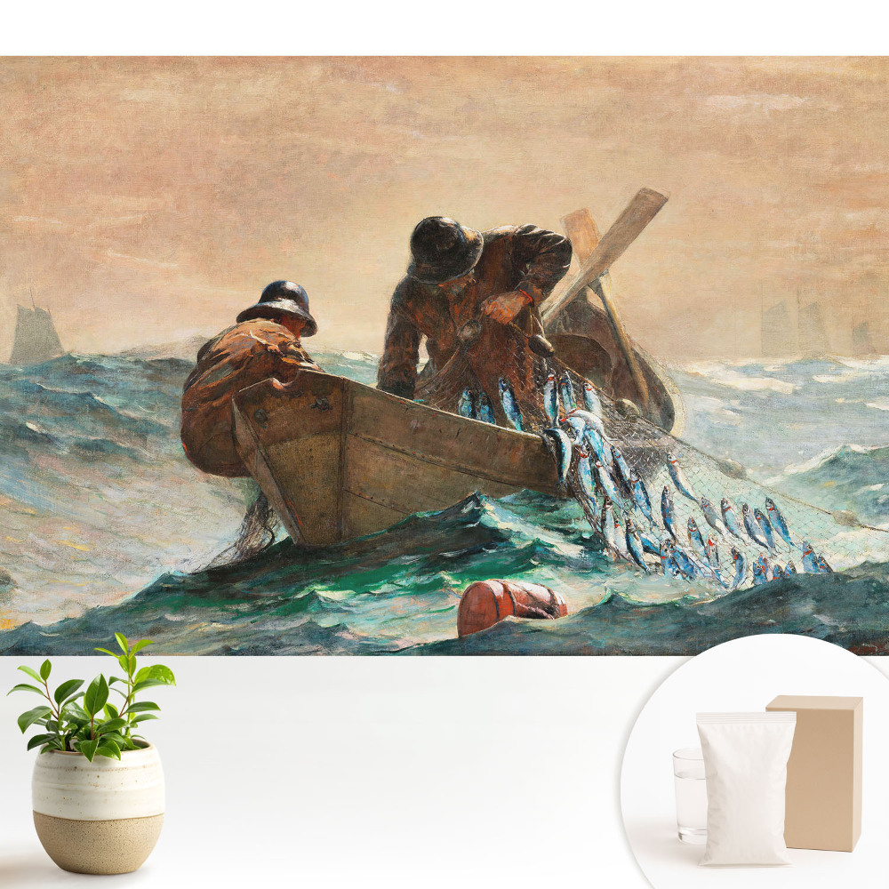 Tapéta Halászok a viharos tengeren